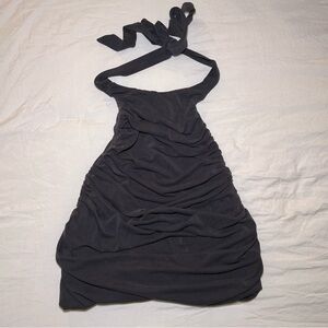 Silence + Noise Open Back Ruched Halter Top